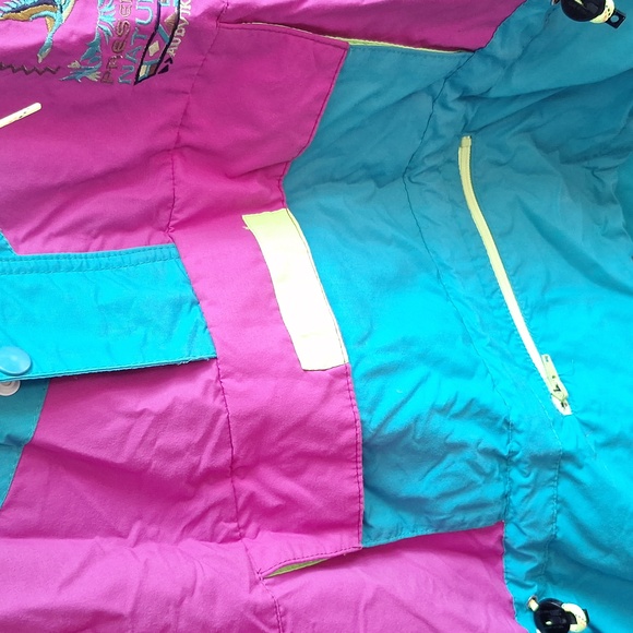 Vintage 80s Oversized Colourful Anorak - Picture 4 of 10